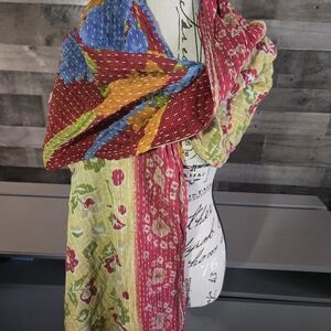 Vibrant Multicolor Kantha Scarf